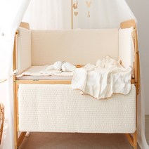 헬로미니미 [국산] 누빔 범퍼가드 아기침대 가드쿠션 범퍼가드 침대별 브랜드 맞춤형, 이케아, 대형