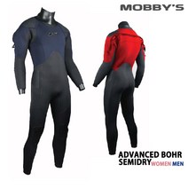 모비스 잠수복 세미드라이슈트 어드밴스 보어 5mm(남성 여성용), 블랙_남-L
