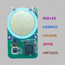스마트 비콘 태그 블루투스 Holyiot-nRF52810 Eddystone ibeacon 블루투스 5.0 저전력 소비 모듈 LIS2DH12, 한개옵션1, 한개옵션0