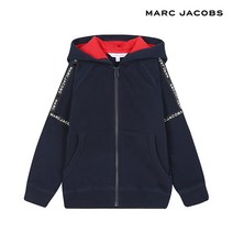 마크제이콥스키즈 공용 로고 레터링 후드집업(네이비)