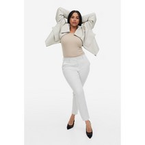 H&M 시가렛 팬츠 크림색 0751471072