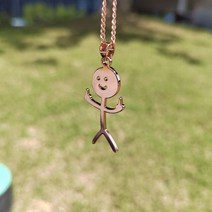 패션 Fxck 당신은 마크 낙서 목걸이 남성 여성 힙합 스틱 맨 펜던트 파티 트렌드 크리스마스 보석 선물