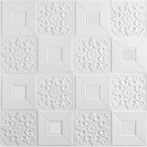 천장 욕실 천정재 방수 마감재 벽지 알루미늄, ., 화이트 1매입 70cm x 70cm