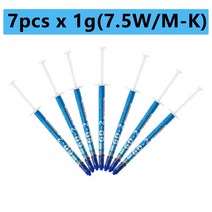 GD007 열 전도성 그리스 페이스트 쿨러 냉각 팬 실리콘 석고 방열판 컴파운드 고성능 6.87.5 Wmk, CHINA_GD-2 7pcs x1g, 2.GD-2  7pcs x1g