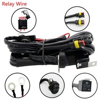 헤드라이트 전선 케이블 BMW 오토바이용 LED 안개등 램프 배선 하네스 릴레이 와이어 R1250GS ADV F800GS, 01 with relay wire
