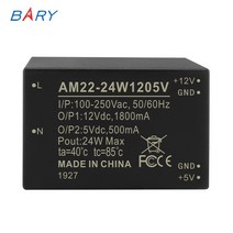 pc파워 fsp 서플라이 컴퓨터 ATX am22 24w1205v ac dc 24w 듀얼 출력 벅 전원 공급 장치 모듈 12v 5v 85 264vac100 370vdc 800ma, 24w, 100-250v