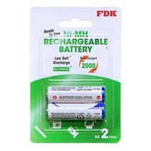 [이쏘]FDK AA충전지 2000mAh 건전지 2알 2042EA, 쿠팡 1, 쿠팡 본상품선택