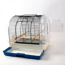 앵무새 놀이터 새장 외출 앵무새장 대전 현봉 전용장 사육장 야외 중소형, 블루【아웃도어 케이지】42 32 3
