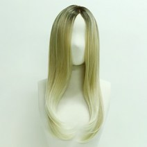 가발매니아 루나 61cm 수제통가발 프론트레이스(프리미엄 G사), 내츄럴블론드, 1개