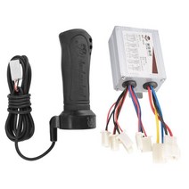 리튬 접이식 펫바이크 전동 출퇴근용 전문 전기 전자 자전거 컨트롤러 24V 36V 48V 500W 모터 용 스로틀 세, 03 48V, 한개옵션1