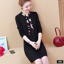 가바바 여성 빅사이즈 원피스 스카프 스타일로 센스있게 미디원피스 G44269