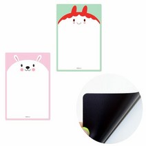 냉장고메모보드 그림배색 후면자석 보드판, 단품