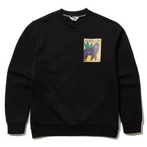 노스페이스화이트라벨 남녀공용 고 그린 스웻셔츠 NM5ML01M_BLK