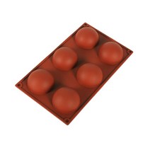 +[플렉스온]+반구 원형 반원 실리콘몰드 6구 제빵 코팅머핀 초콜릿만들기 초콜렛만들기[FLEXONmarket]+