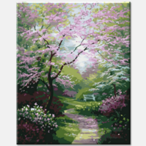 모모픽스페인팅 J59 시크릿가든 40x50cm DIY명화그리기 유화 그림그리기 세트
