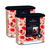 VALRHONA 발로나 더치 가공 프렌치 코코아 파우더 kosher 코셔 250g (2팩)