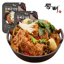 감자탕 해장국 뼈해장국 뼈찜 극내산우거지 우거지탕 통뼈감자탕 통뼈감자탕 보통맛칼칼한맛 (4kg), 통뼈감자탕 보통맛(4kg)