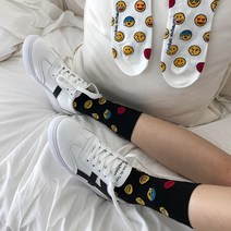 꼬랑내 남성 중목 장목 패션양말 이모티콘 캐릭터 양말 ML069