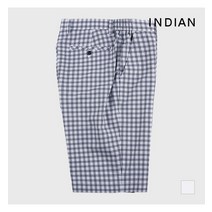 인디안 INDIAN 화이트 체크 반바지_MITDSXM4101