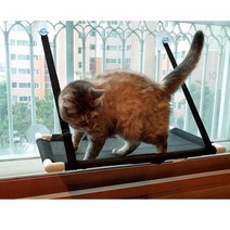 고양이 윈도우 해먹 1단 창문 부착형 고양이선반 해먹 DIY 미니 켓타워 소형 고양이캣타워 고양이창문해먹 고양이해먹 원룸캣타워 고양이구름다리 가성비캣타워 고양이가구 고양이인테리어 윈도우해먹