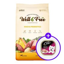 펠리코 웰식스프리 강아지 사료 오리&프로바이오틱스 1.8kg [시저캔 1개 증정]