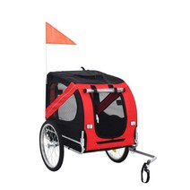 2바퀴 자전거 애완견 트레일러 유모차 푸시 카트 트롤리 35kgs 미만 애완견용