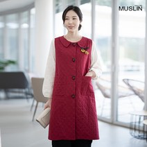 엄마옷 모슬린 면 생활한복 롱 조끼 KD203148마담 미시옷 50대 중년여성의류 60대 엄마옷 빅사이즈 할머니옷 여성옷 여성 봄