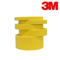 3M 303 마스킹테이프 노랑색 40M 종이테이프, 12폭