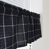 에브리데이쇼핑체크 부엌 바란스 커튼 주방 거실 가림막 커텐 가리개 창문바란스 주방창커튼 주방가리개커튼 주방가리개 린넨바란스+dpqmflepdl