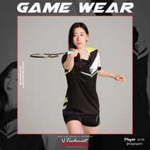 테크니스트 22TT-82A37 BK 배드민턴반팔티 스포츠의류