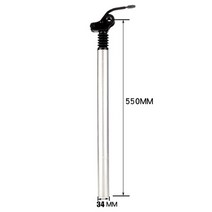 전자 자전거 호환 시트 포스트 FMF 완충기 댐핑 서스펜션 빠른 접이식 터닝 액세서리, 04 Silver 34mm