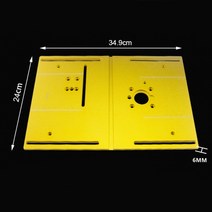 라우터 테이블 인서트 플레이트 워크 벤치 원형 톱 플립 커버 (마이 터 게이지 가이드 포함) 알루미늄 프로, 03 God plate