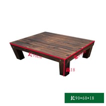 야외 테라스 평상 마루 방부목 정자 전원주택 마당, 길이 90x폭 60x높이 18