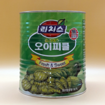 슬라이스 오이피클 리치스 3kg 피자집피클 레스토랑피클 토스트집피클, 2개