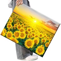 FASEN 3D 사랑의 해바라기 보석십자수 50 x 40 cm, FSE19.해바라기꽃