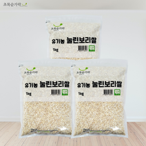[초록숟가락] 유기농 압맥(눌린보리쌀) 1kg*3EA 3kg 국내산, 3개, 1kg
