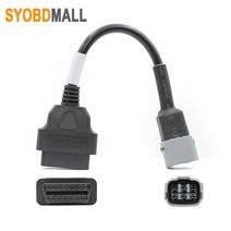 OBD2 여성 16PIN 남성 6 핀 커넥터 스즈키 6Pin 오토바이 진단 어댑터 교체 GSX-R 1000/1000R/125, 한개옵션0