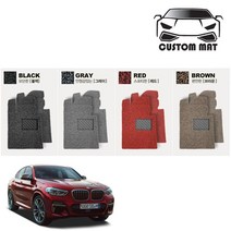 커스텀 BMW X4 코일매트 카매트 일체형 확장형 프리미엄, X4(G02 2018년~) 1열+2열일체형 브라운