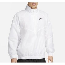나이키 남성용 바람막이 자켓 점퍼 언라인드 우븐 아노락 화이트