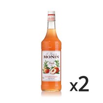 모닌 피치 시럽, 1L, 2개