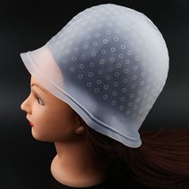옴브레 발레아쥬+코바늘 셀프 솜브레 브릿지 염색 캡 코바늘 부분 헤어캡, 블루