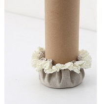 [라온] 린넨레이스 의자발커버 4p