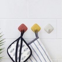 강력접착 현관 차키걸이용 소품후크 4p 화장실옷걸이, 1개