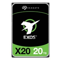 시게이트 Exos X20 기업용 하드드라이브 SATA 12Gb/s 20TB 7200RPM, EXOS X20 20TB