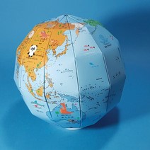 지구본 종이퍼즐 조립키트(직경210mm)