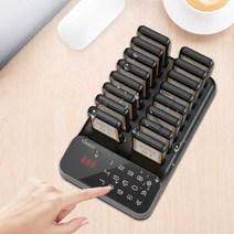 진동벨 알림벨 카페 진동기 카페진동벨 주문벨 업소, P60 스퀘어 럭셔리 모델 16입