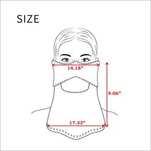 COOUV UV Protection UFP50+ 넥 게이터 페이스 커버 스카프 .. 정품보장, New Ocean-blue