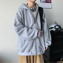 남성 후리스 기모 양털 플리스 자켓 2022 가을 까마귀 지퍼 스웨터 단색 대형 두꺼운 후드 코트 스타일 탑 m 2xl