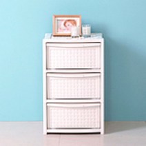 창신리빙 3단서랍장 3단수납장 옷서랍장 드레스룸3단서랍장, 아이보리
