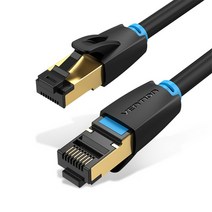 이더넷 케이블 고속 플랫 라우터 네트워크 Vention-Cat8 이더넷 케이블 RJ 45 네트워크 FTP Lan Cat 7 RJ, 01 Black_01 10M_01 Bundle1